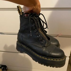 SINCLAIR WOMEN'S LEATHER PLATFORM BOOTS